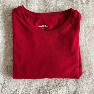 Goodfellow & Co red standard t-shirt
